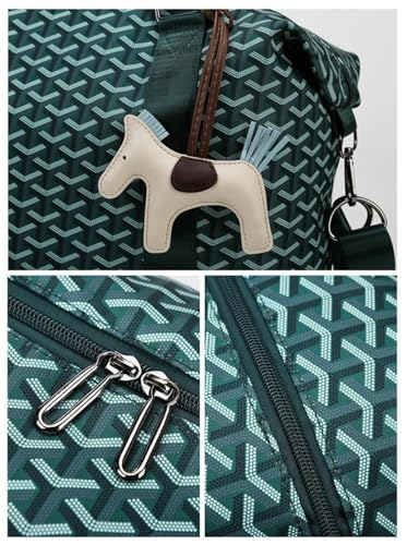 Travel Duffle Bag For Women, Pink Duffle Bag, Waterproof, 17.3 x 7.1 x 11 inches, Gym, Sports, Travel, Business Weekender Luggage4