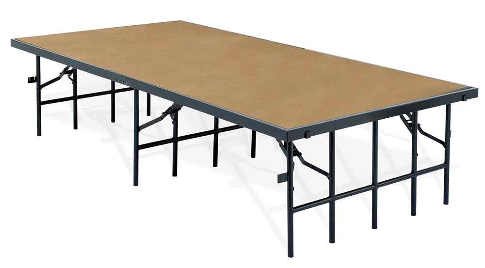 National Public Seating Portable Stage w Hardboard 96 in. W x 48 in. D x 32 in. H product thumbnail 2