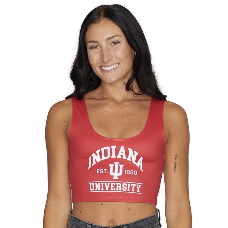 Image of Lojobands Women's College Gameday Outfit Tank Top Tailgate Crop Top One Size Fits Most