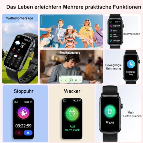 Motast Smartwatch Herren Damen,2026 1,57" HD Smart Watch Fitness-Tracker – Ansicht 6