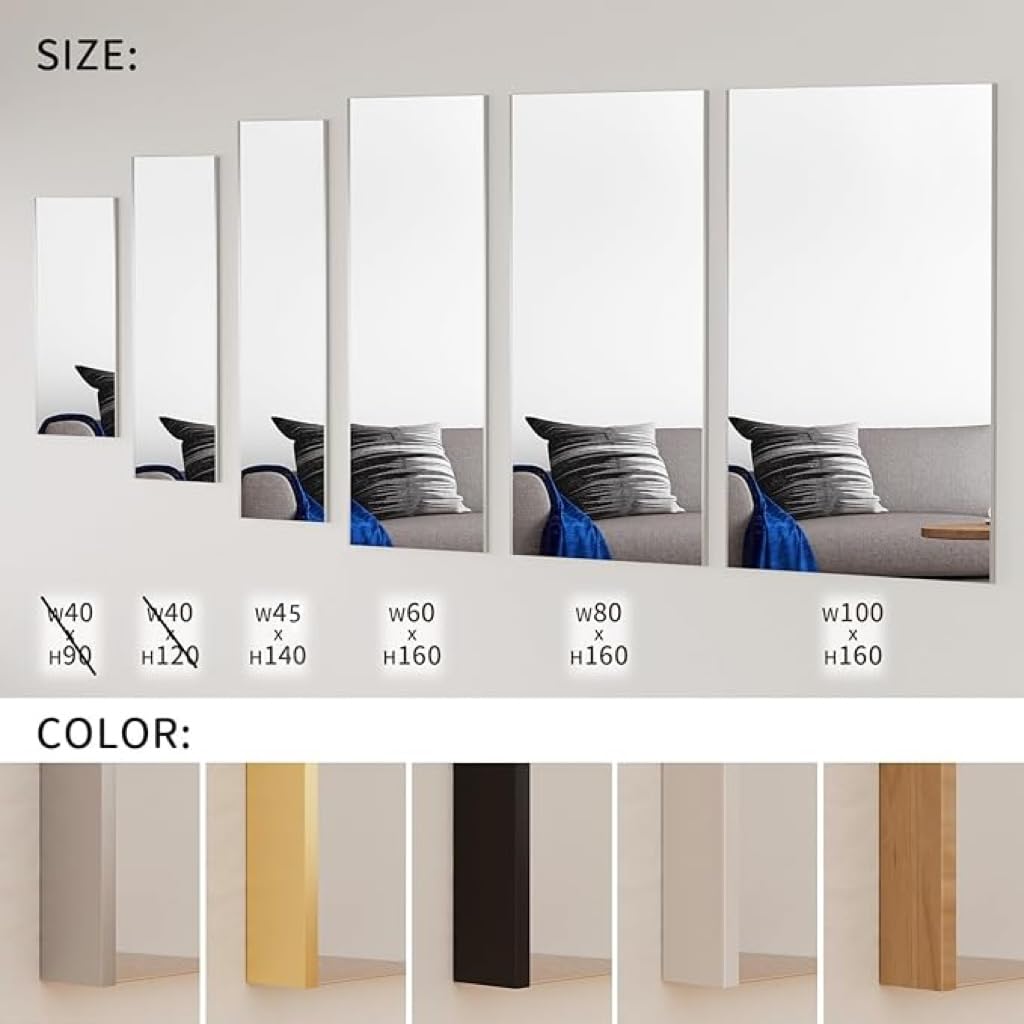 Amazon.co.jp: Lalaspace 割れない鏡 スタンドミラー 姿見鏡