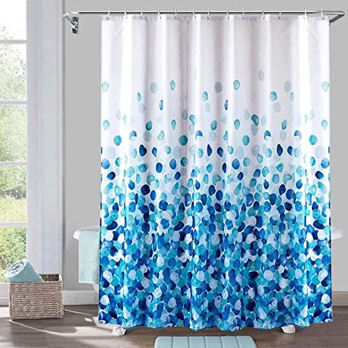 Bishilin Shower Curtain 200cm Drop, Bathroom Curtains Polyester Mould & Mildew Resistant 200x200cm (78.7x78.7)