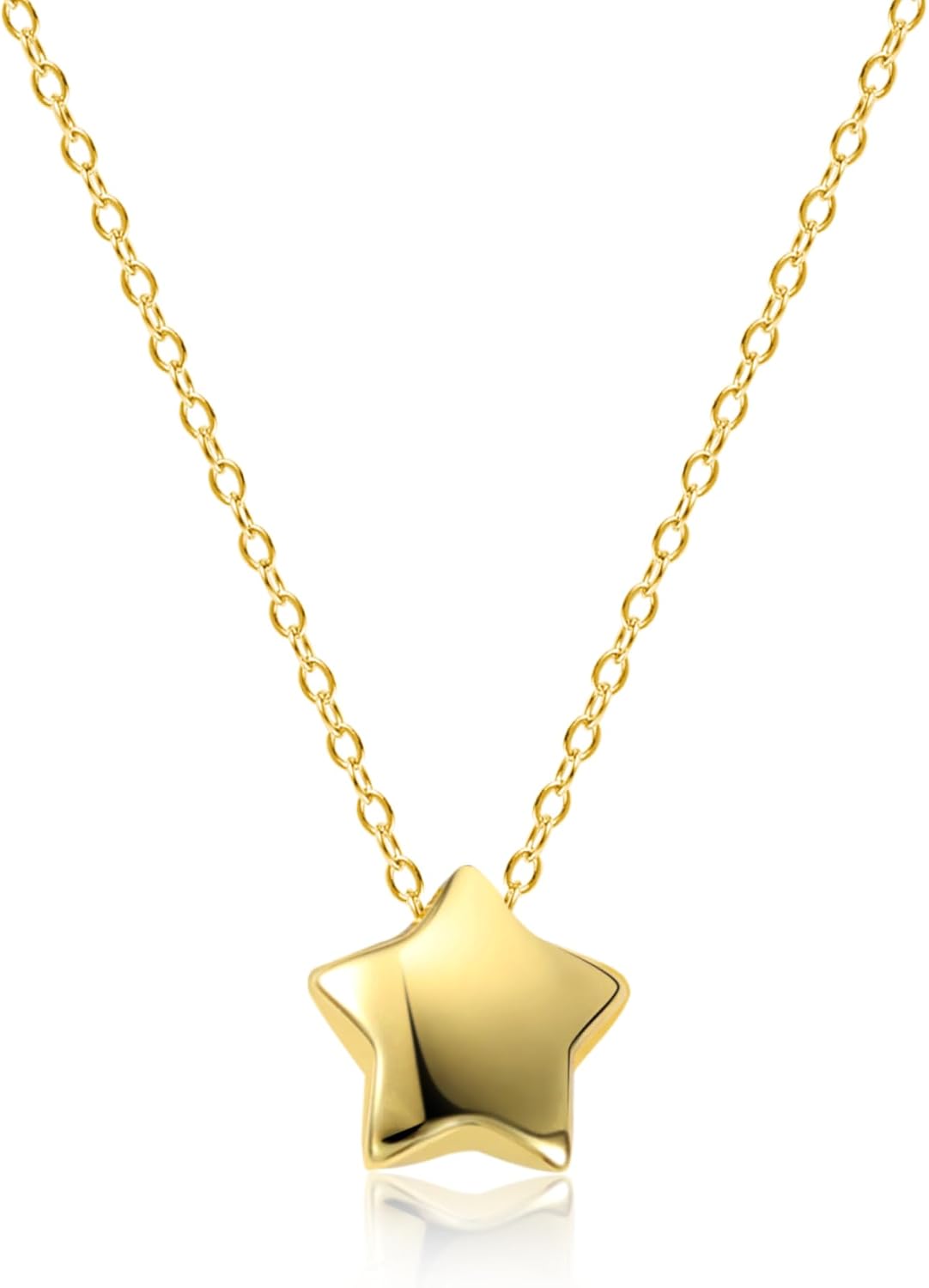Collana Stella Con Punto Luce AMORINO – Donna, Acciaio Inossidabile, Regolabile, Elegante - 2