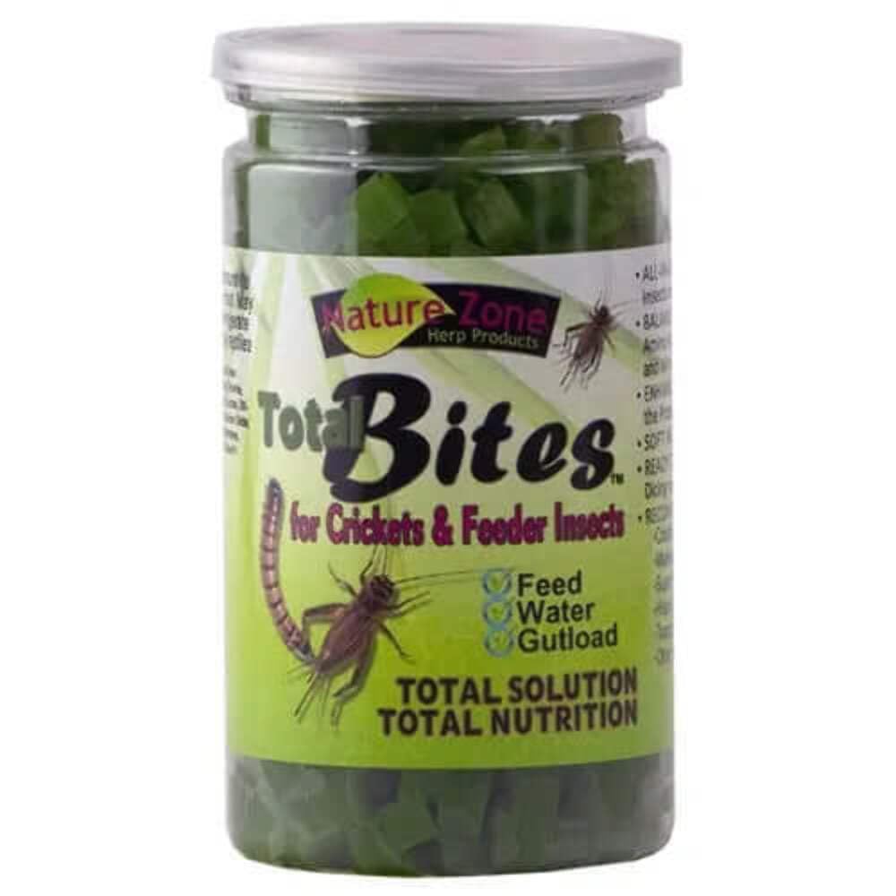 Nature Zone Total Bites for Crickets & Feeder Insects, Soft Moist Food, 24-Ounce