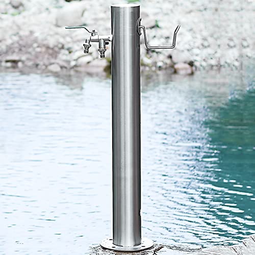 Columna de agua de acero inoxidable para exteriores, dispensador de agua de jardín y grifo de hidrante a prueba de heladas para riego, riego y lavado