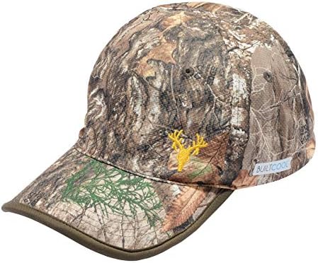 BUILTCOOL Adult Cooling Baseball Hat – Men & Women Moisture Wicking, Mesh Back, Lightweight, Performance Ball Cap for Fishing, Hiking, Kayaking, Golf, One Size, Camo