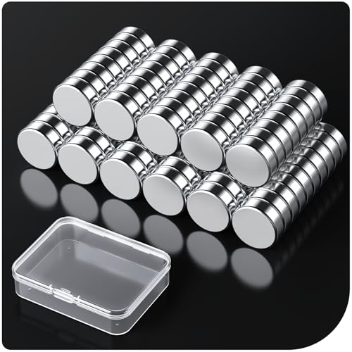 100 Stück Magnete Stark 6X2mm Mini Neodym Magnete für Magnettafel Kleine Kühlschrank Magneten Starker Halt Mini Rund Magneten für Whiteboard Handwerk