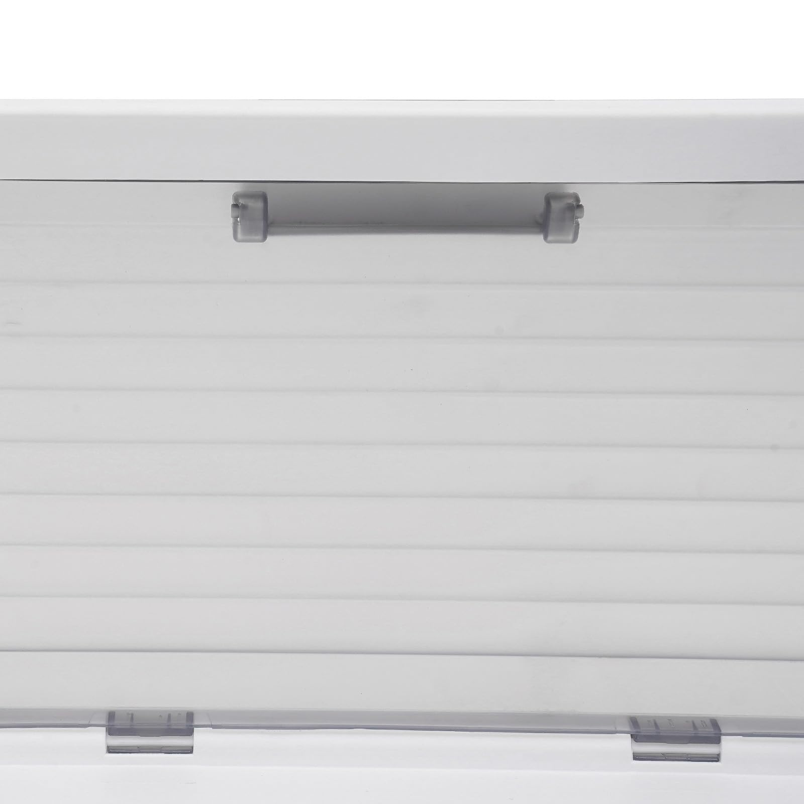 Aufbewahrungsbox mit Deckel Aufbewahrung Organizer Box Ordnungsbox mit Deckel Unterbett Aufbewahrungsbox Faltbare Unterbettkommode Aufbewahrungstasche (Weiß+Semitransparent)
