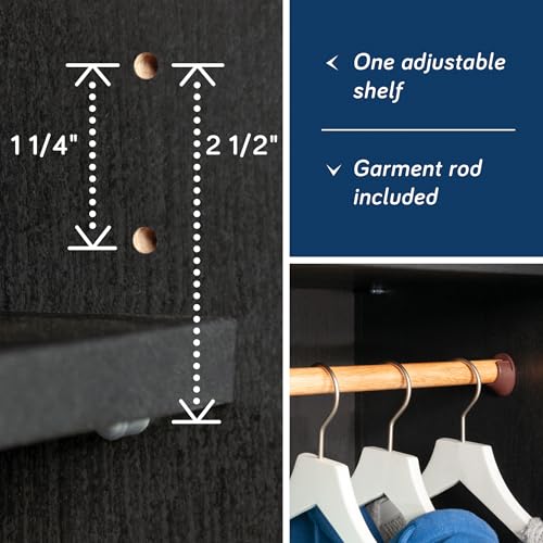 Image of Sauder HomePlus Storage Armoire, Raven Oak Finish