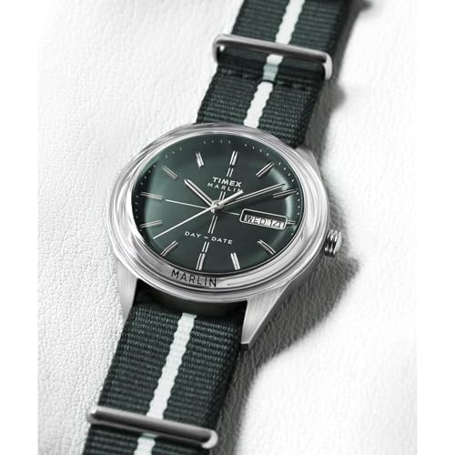 Image of TIMEX Jet Green Round Dial Analog Men's Watch - TW2Y37500UJ