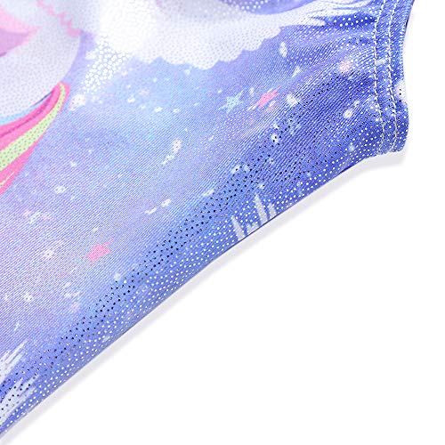 HOZIY Girls Gymnastics Leotards for Kids Tumbling Outfits Biketard Sparkle Adorable Pattern