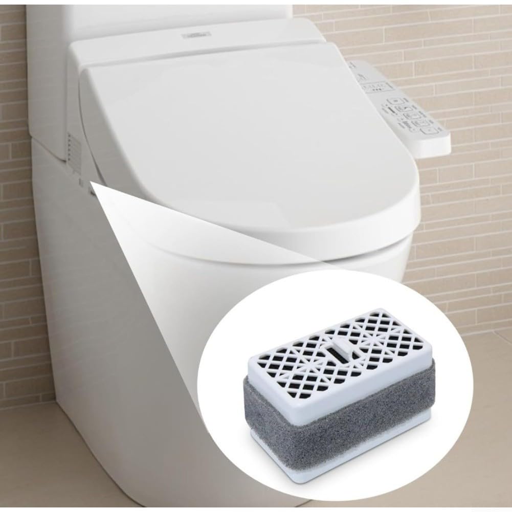 WC-Luftreiniger-Filter, 60 x 35 x 24 mm, 4 Stück, desodorierender Kohlefilter für Toto Luftreiniger, Filterelement, WC-Flter Küche (4 Stück)