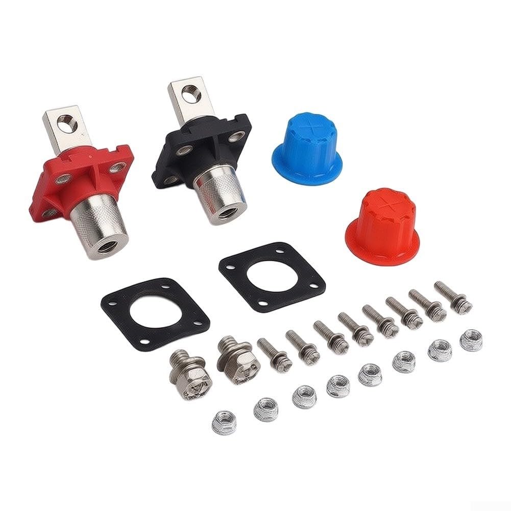Kit Bornes para batería Coche para latón Niquelado PA66 Kit Bornes