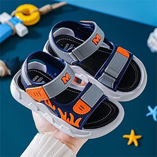 Baby Infant Boy Girl Sandals Summer Sport Crib Shoes Anti-Slip Soft Sole Breathable Sneakers for (Blue, 9.5 Toddler)3