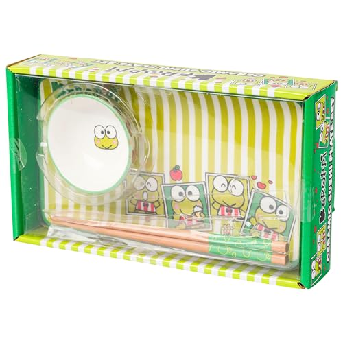 Silver Buffalo Sanrio Hello Kitty Keroppi Polaroids, Ceramic Sushi Set by Silver Buffalo - Image 4