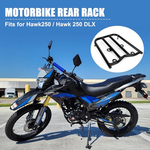 image for Hawk 250 Rear Rack - PSLER Motorcycle Luggage Rear Rack Storage Rack B