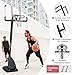GOWE Double FISHUse for Outdoor Height Adjustable 7.5 to 10ft Basketball Hoop 44 Inch Backboard Portable Basketball Goal System with Stable Base and Wheels