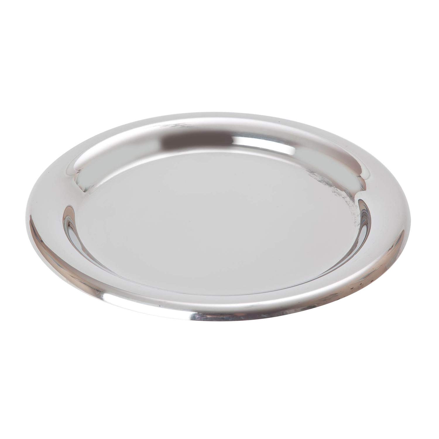 We Can Source It Ltd - Round Stainless Steel Tip Trays 11cm – Durable Bill Presenter with Polished Finish – Ideal for Bars, Restaurants, Hotels – Easy to Clean Serving Tray - Pack of 1