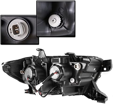 LED Sequential Signal Projector Headlights Black Compatible with 2016-2023 Toyota Tacoma TRD | Limited