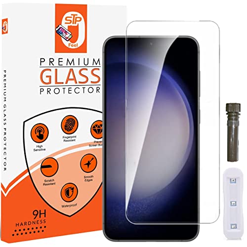 Image of STP FEEL (Pack of 2 Premium Curved UV Tempered Glass for Oppo Reno 6 Pro (6.55 Inch) Advanced Border Less Full Screen Coverage Screen Protector Guard with Installation Kit