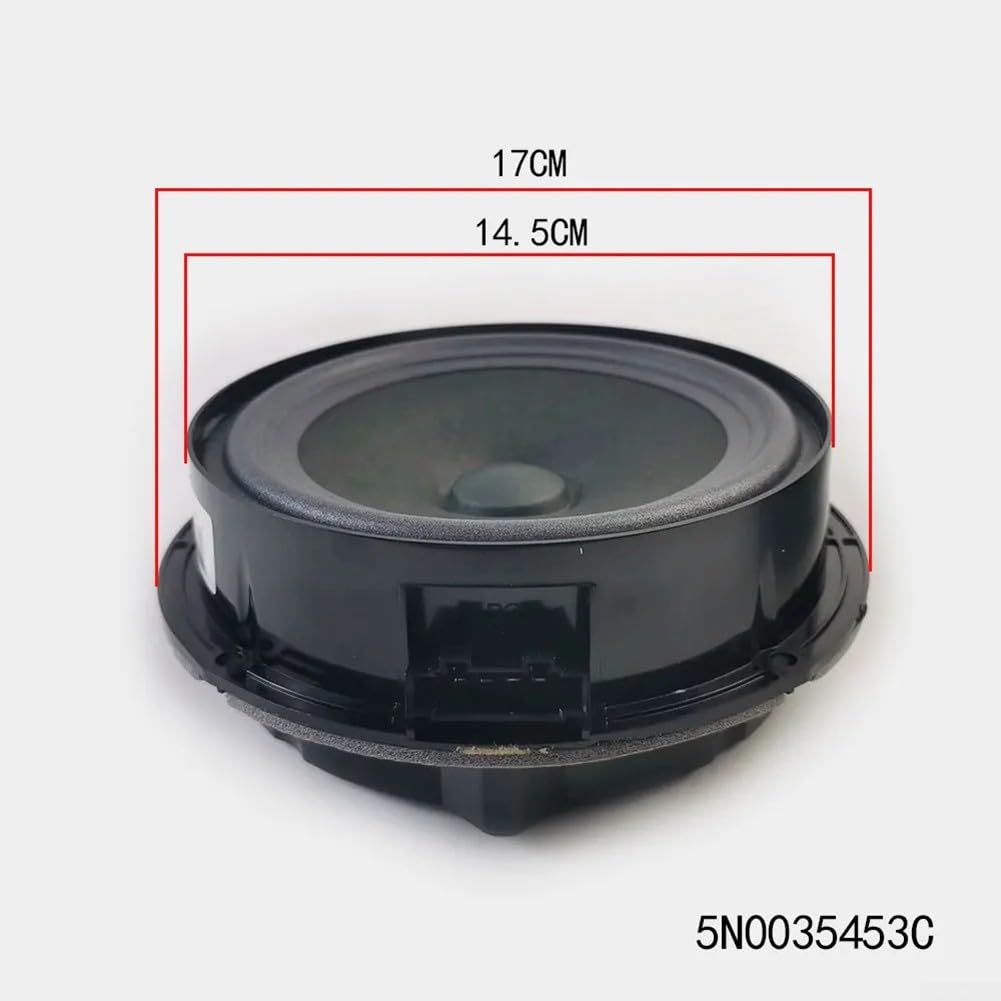 Zoegneer Subwoofer automotriz delantero y trasero 5N0035454B 5N0035453C para Tiguan 2009-2019 negro (delantero)