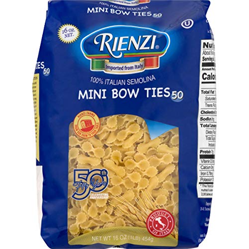 Rienzi #50 Mini Bow Ties pasta 16oz (pack of 4)