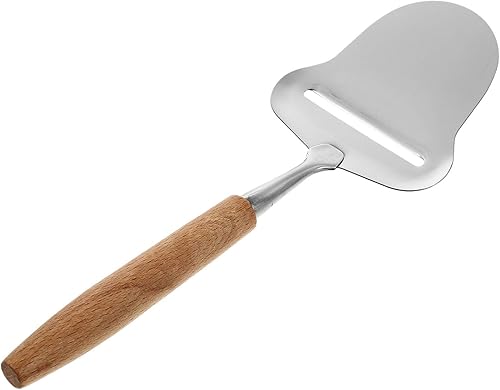 Cortador de queso de acero inoxidable Plano Cuchillos de queso cortador de queso Servidor de afeitar con mango de madera para cocina