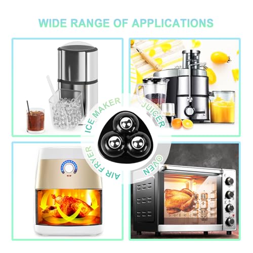 Image of Self Adhesive Appliance Sliders 8 Pack Kitchen & Furniture Rollers | Move Small Appliances Easily 360 Glide No Tools Peel Stick 12lbs Per Wheel