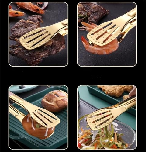 Pinzas de cocina prémium de 28,5 cm, antideslizantes, resistentes al calor, para cocinar a la parrilla, servir y ensalada, herramienta esencial de cocina
