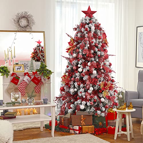 Jorysics 100Ct Assorted Christmas Ball Ornaments Set,Shatterproof Seasonal Christmas Tree Decorations With Reusable Gift Package For Xmas Holiday Wedding Party And Home Decor thumb #5