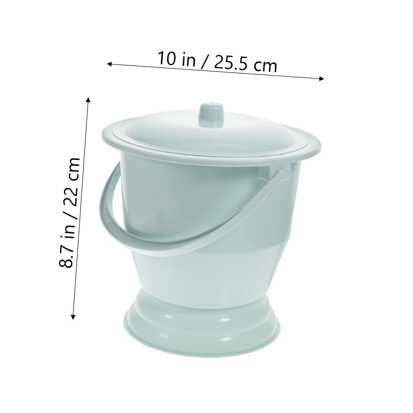 ERINGOGO Handheld Thickened Spittoon Lid Urine Pot for Adults Night Time Easy to Carry