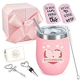 Best Grandma Gifts, Wine Tumbler Personalized Gifts for Women Grandma from Grandchildren Insulated...