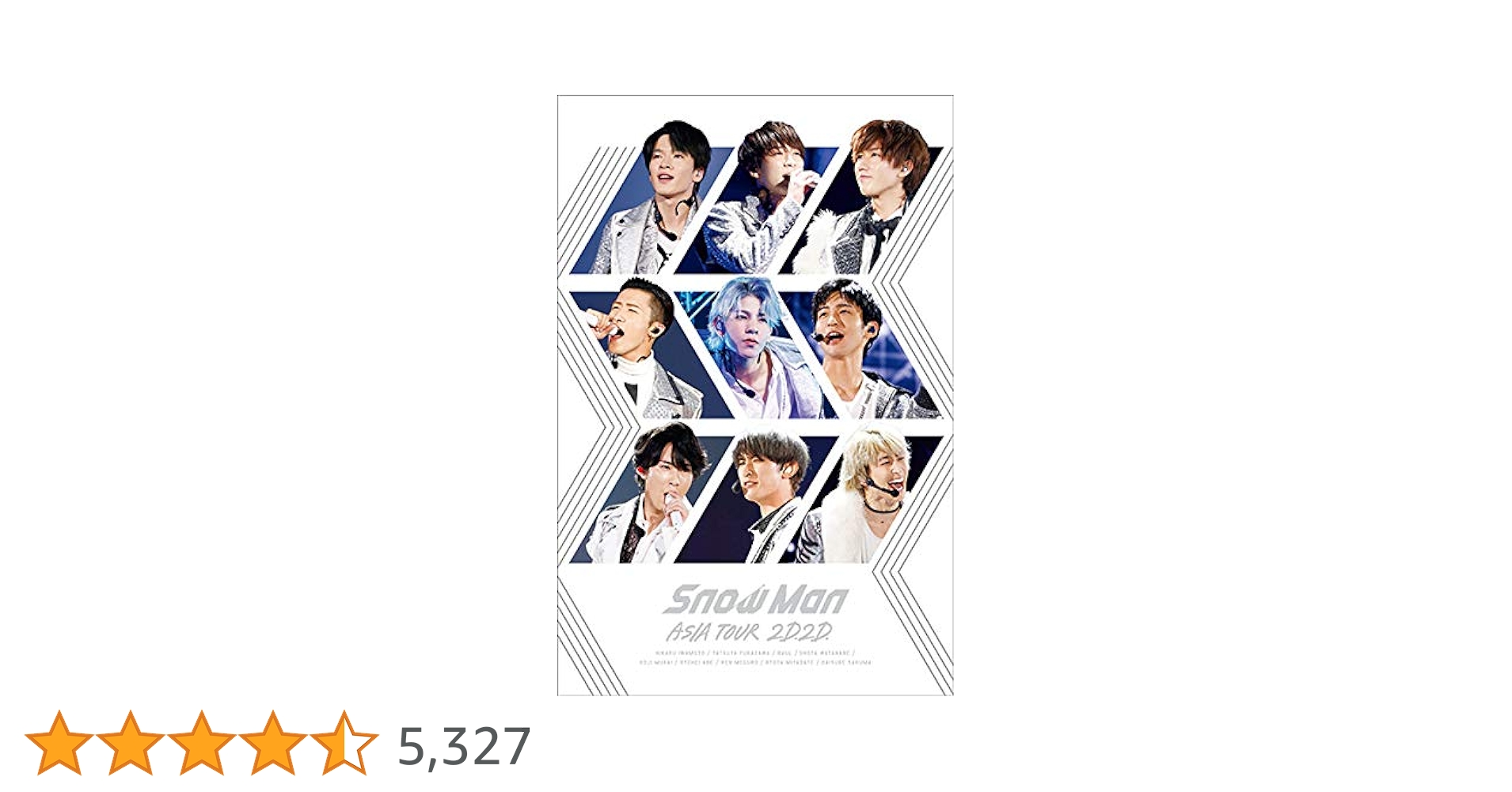 Amazon.co.jp: Snow Man ASIA TOUR 2D.2D. (Blu-ray2枚組)(通常盤Blu