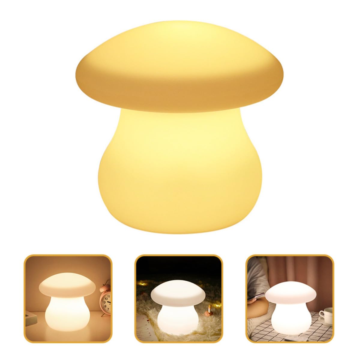 Kichvoe Lampada Fungo Telecomandata USB Ricaricabile per Camera da Letto