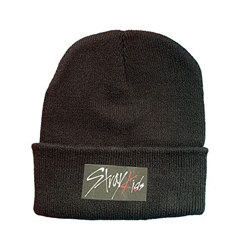 Kpop verdwaalde kinderen beanie hoed kat oor hoed Hyunjin Felix Bangchan hoed gebreide mutsen SKZ hoofddeksels / 926 (Color : Stray Kids Hat, Size : Medium)