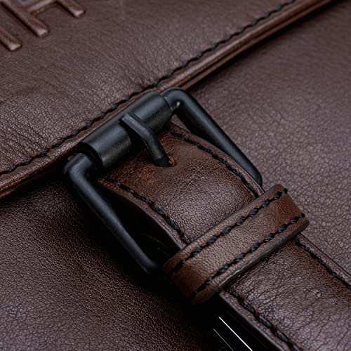 Porte-documents Memphis en cuir de 32 cm sacoche messenger - 6
