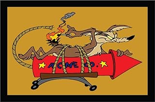 Wile E Coyote ROCKET Morale Patch -Made in The USA- Funny Tactical Army Hook Patches Perfect for your Plate carrier Military Vest, hat, backpack. Funny Patch by Redheadedtshirts! - RedheadedTshirts