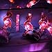 ER CHEN Newest 40 LED Flamingo,10Ft Long Indoor&Outdoor Waterproof Battery Operated Silver Wire String Lights with Remote&Timer