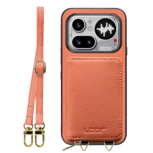 LOOF LUXURY-SHELL POUCH �{�v �J�o�[ �|�[�`�t�� �X�}�z�P�[�X for Nothing Phone (4a) Pro �p �P�[�X �V�����_�[ �X�}�z�V�����_�[ �w�� ���[ �X�g���b�v 2�{�Z�b�g ��|�� ���|�� �����h�~ ���U�[ ��