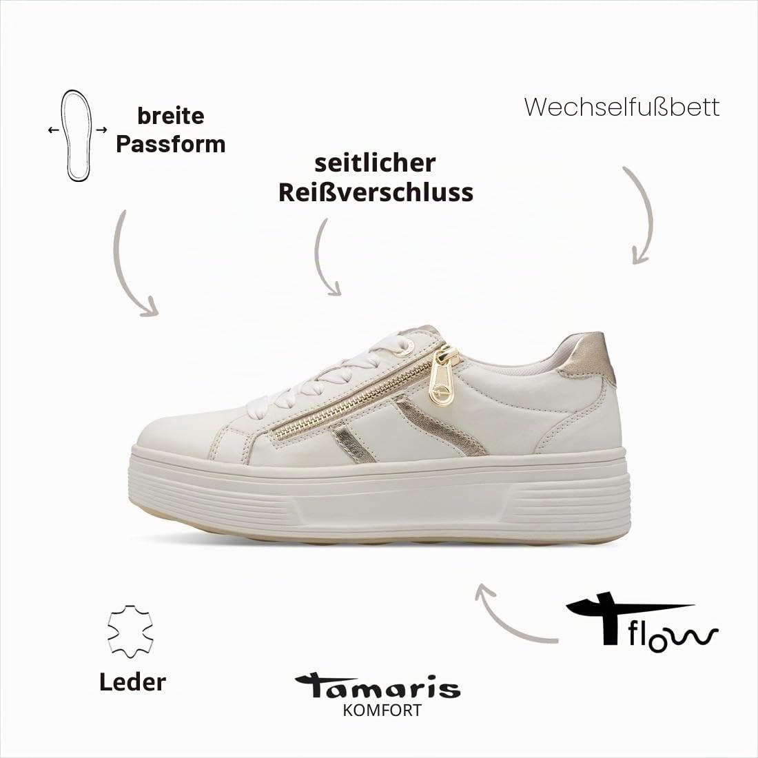 Tamaris Wide FIT Sneaker 8-83716-44 H-Weite