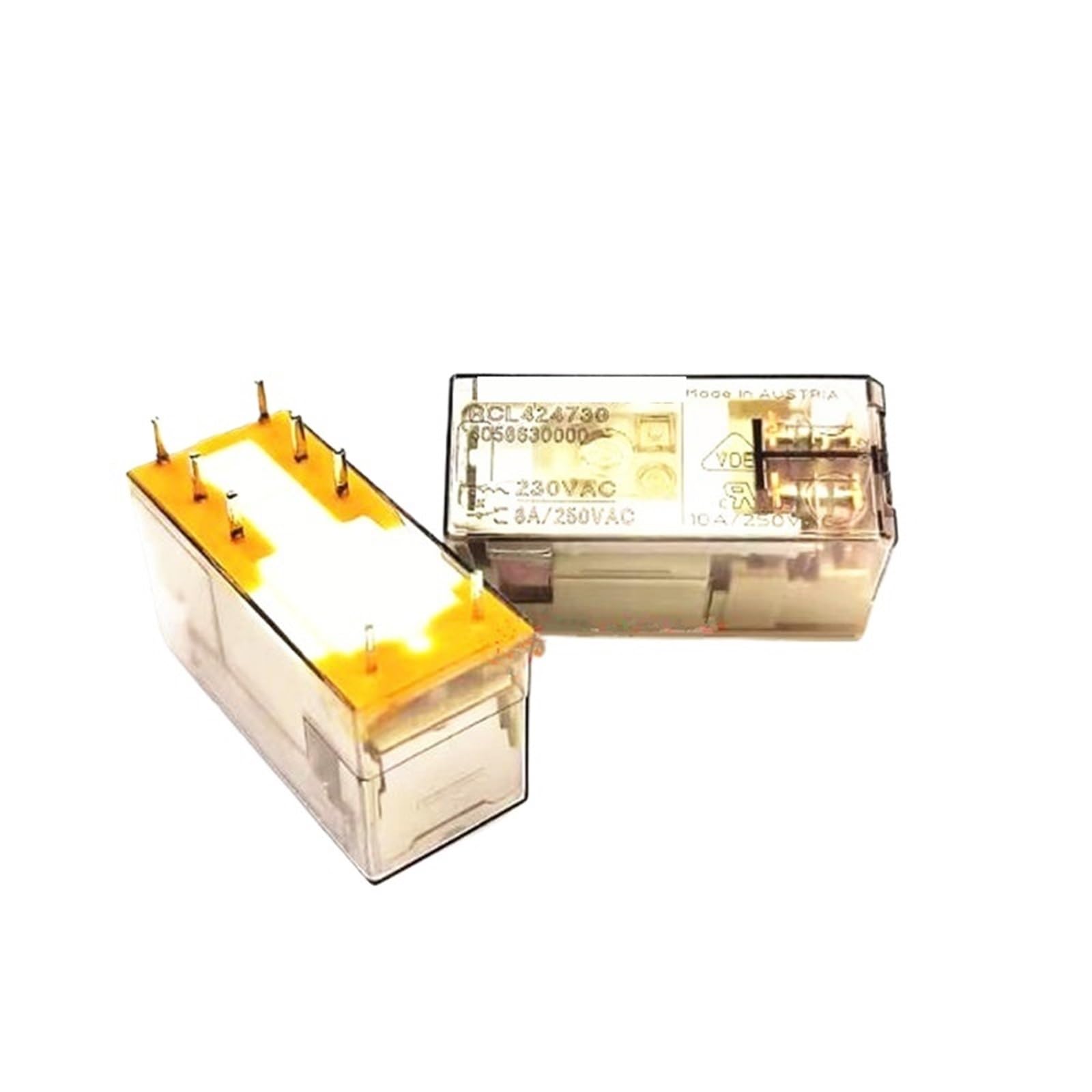 Relais 8 broches 230 VCA isolation haute tension RCL424730 - 2