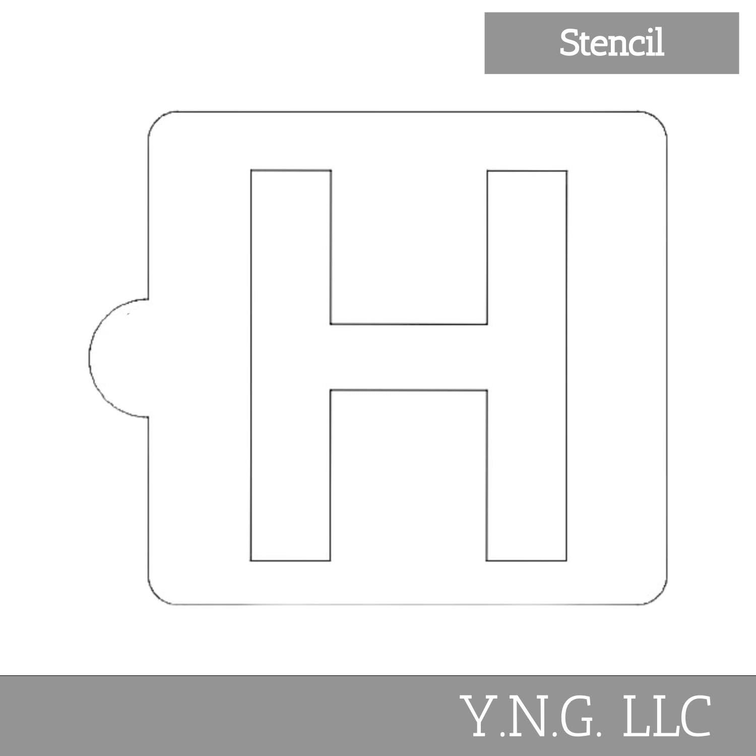 Amazon.com: H Letter Alphabet Stencil for Cookie OR Cake Decorating Made in USA LS107H : Home & Kitchen