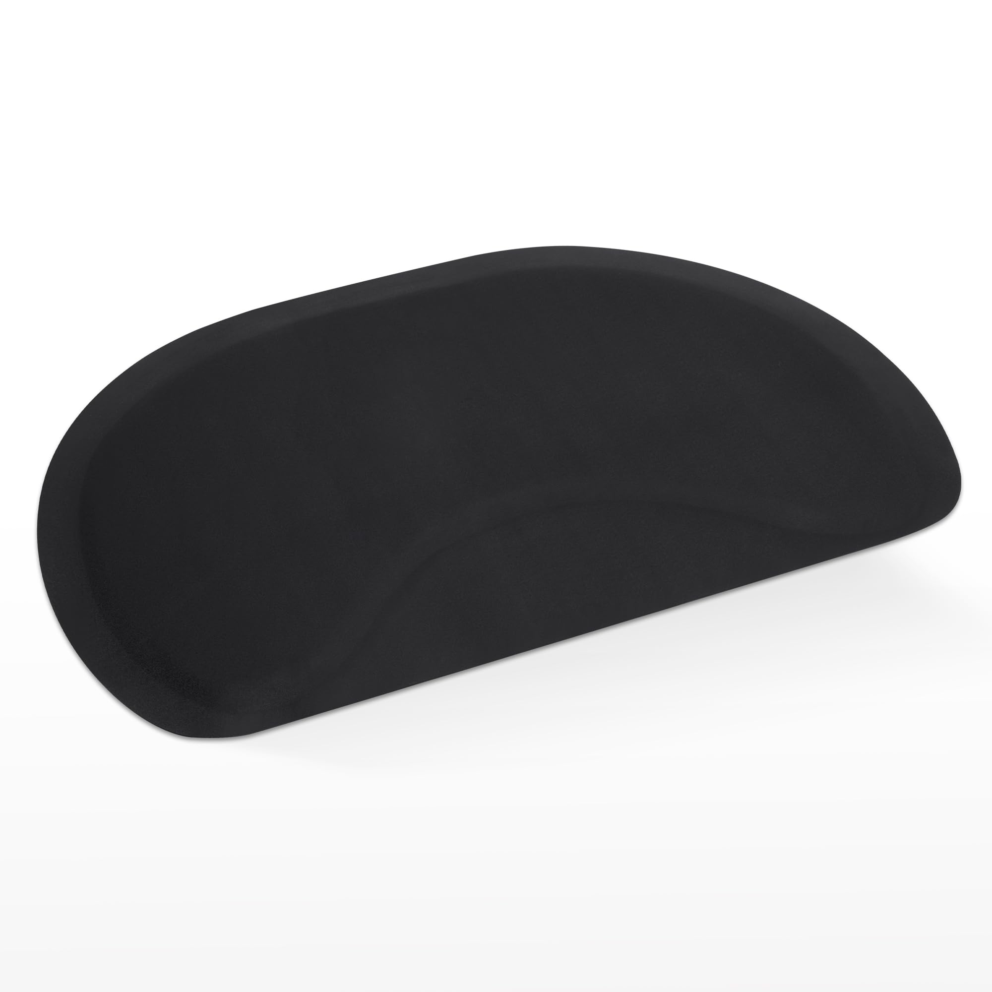 BarberPub Salon Floor Mat for Hair Stylist Standing Anti Fatigue 1/2" Thick Barber Chair Mats, Salon Mat for Round Base, Barbershop Beauty Spa Shampoo Equipment 0050 (Black)-image-3