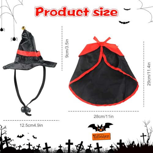 Disfraz de Halloween para Mascotas,Capa de Mascota para Halloween,Vampiro Ropa para Mascotas,Sombrero de Bruja de Mascotas,Disfraz de Halloween/Fiesta para Mascotas, Gato, Cachorro 2 Disfraz de Halloween para Mascotas,Capa de Mascota para Halloween,Vampiro Ropa para Mascotas,Sombrero de Bruja de Mascotas,Disfraz de Halloween/Fiesta para Mascotas, Gato, Cachorro