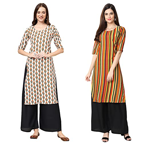 Image of Pinkmint Women's Crepe Regular Kurta