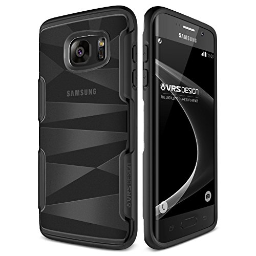 Galaxy S7 Edge Case, Vrs Design [Shine Guard][Black] - [Clear Frost][Rugged Protection] For Samsung S7 Edge #TOP11