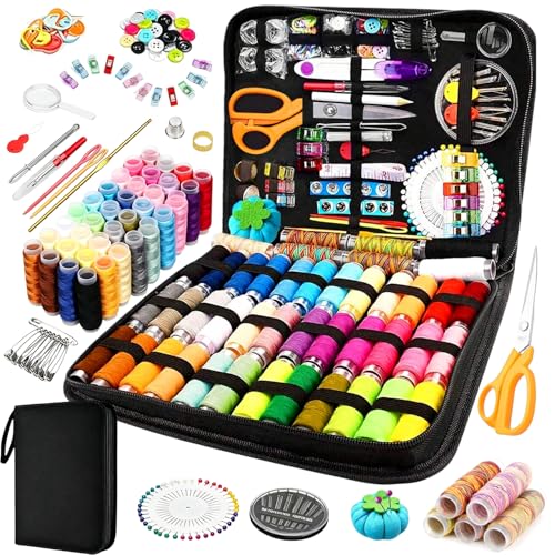 Other 98Pcs Sewing Kit Bundle Mini Travel Accessories Tools for Beginners Emergency Needs
