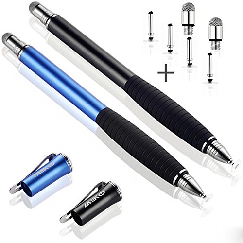 MEKO [2nd Gen] Universal Disc Stylus Pens, [2Pcs] [2 in 1 Precision Series]
