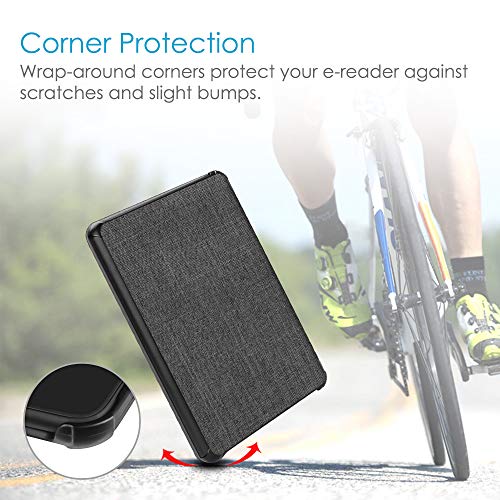 Image of Fintie Slimshell Case for 6 inch Kindle Paperwhite (10th Generation, 2018 Release) - Premium Lightweight PU Leather Cover with Auto Sleep /Wake for Amazon Kindle Paperwhite E-Reader, Charcoal