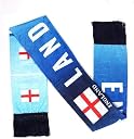 KNK 2026 Soccer Fan Scarf – Double Sided Reversible Football Supporter Scarf with Soft Velvet Feel (England) gallery image